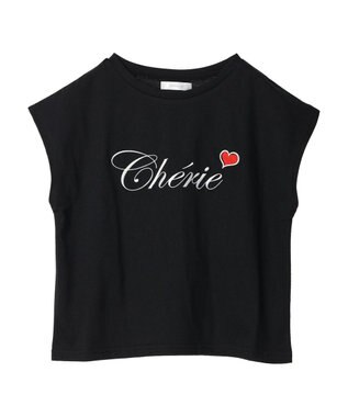 Green Parks ・ｓｗｉｎｇ　ｂｙ　ロゴ刺繍フレンチＴＥＥ Black