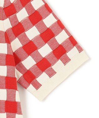 JOSEPH ヴィシー  ジャカード　ニットTEE Crimson Combo