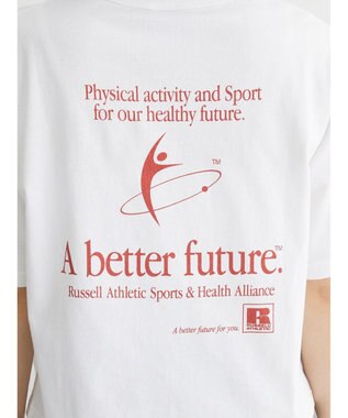 Green Parks ■別注ＲＵＳＳＥＬＬ　ＡＴＨＬＥＴＩＣ　ショート丈ｐｔＴ Off White