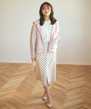 Feroux 【洗える】ラッフルフリル ブラウス ホワイト系