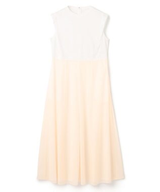 BEIGE， 【洗える/セットアップ対応】SPIGA / ジャージーコンビフレアワンピース Ecru