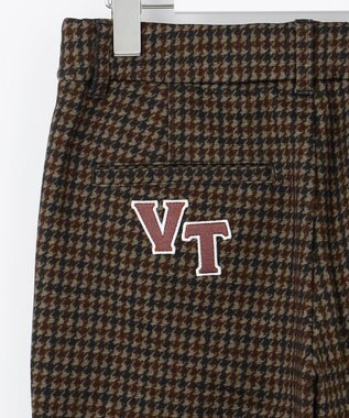 23区GOLF 【WOMEN】ガンクラブチェックテーパードパンツ ダークブラウン系3