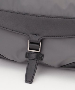 Y'SACCS ミリタリーフラップミニショルダー ダークグレー