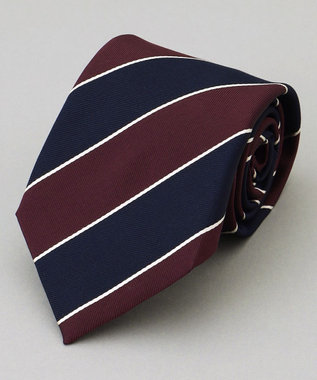 GOTAIRIKU  GOTAIRIKU別注【日本製】シルク ネクタイ_レジメンタル柄