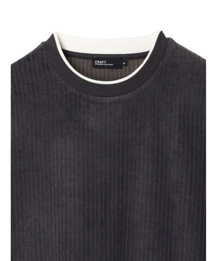 CRAFT STANDARD BOUTIQUE カットコールフェイクレーヤードプルオーバー Charcoal Gray