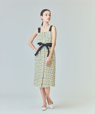 チュールヤーンツイードワンピース