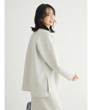 Green Parks 圧縮ポンチキーネックチュニック Ivory