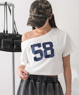 2WAYオフショルショートT