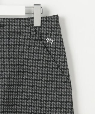 23区GOLF 【WOMEN】ガンクラブチェックプリントスカート ブラック系3