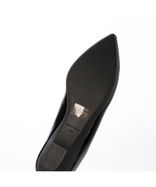 MODE ET JACOMO <carino>【レイン対応】プレーンパンプス ブラックエナメル