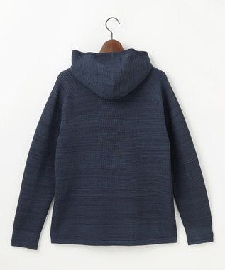 JOSEPH ABBOUD MOUNTAIN 【軽さ/ストレッチ】ホールガーメント3Dニット パーカー ネイビー系