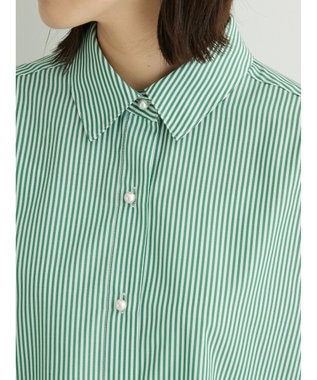 Green Parks ・ＥＬＥＮＣＡＲＥ　ＤＵＥ　パールボタンシャツチュニック Green