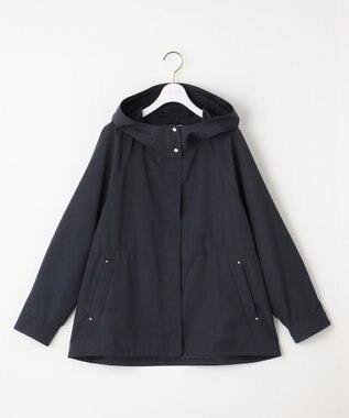 ANY SIS 【撥水】フーディショート ブルゾン ネイビー