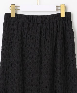 ANY SIS 【洗える】カットジャカードナロー スカート ブラック