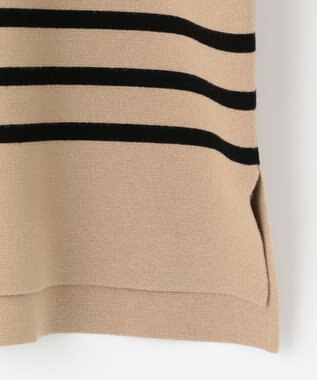 J.PRESS LADIES 【洗える】ミラノリブバスクボーダー ニット ベージュ系1