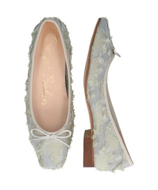 Bridget Birkin 【Bridget Birkin】シアージャガードパンプス ブルーコンビ