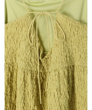 Green Parks カットＪＱキャミソール Light Green