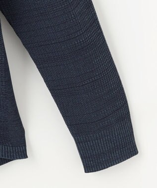 JOSEPH ABBOUD MOUNTAIN 【軽さ/ストレッチ】ホールガーメント3Dニット パーカー ネイビー系