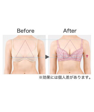 BRADELIS New York 【BRADELIS New York / 育乳STEP3 持ち上げる】ヴィオラステップ３ブラ23S1   美しいデコルテを作るブラ モーヴピンク