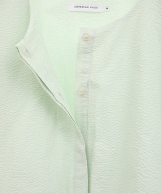 AMERICAN HOLIC サッカーティアードロングブラウス Light Green