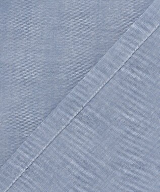 J.PRESS MEN 【AaronChang】【UNISEX】コットンダンガリー オープンカラーシャツ / Baggy-Fit ブルー系