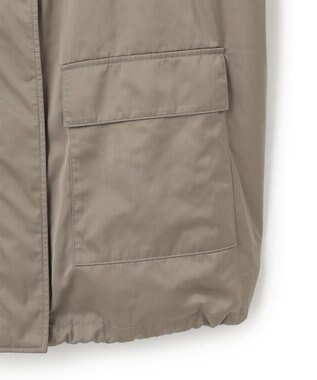 ICB 【洗える】グランウォームソフトサテン ミリタリーベスト フォーン系