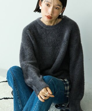 AMERICAN HOLIC フェアリーニットプルオーバー Charcoal Gray