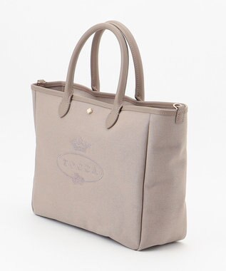 TOCCA CRESTA CANVASBAG L キャンバスバッグ L ライトグレー系