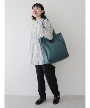 CRAFT STANDARD BOUTIQUE フェイクレザースクエアトート Blue Green