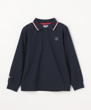 J.PRESS KIDS 【100-130cm】リブライン ポロシャツ ネイビー系