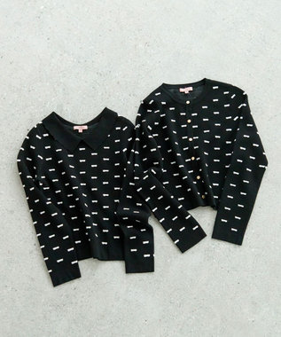 TOCCA 【chayさん着用】RIBBON BLOOM プルオーバー ブラック系