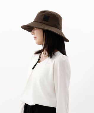 AURORA 【 Beaurance （ビューランス）】ワッペン付き切り替えアドベンチャーハット ブラウン