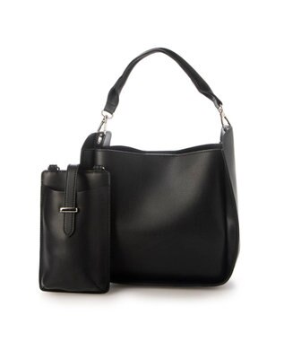 UNBILLION カシュカシュ cachecache / スマホショルダー付きラウンドショルダーバッグ ブラック