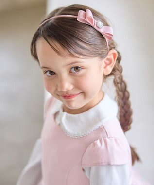 ANY KIDS リボンカチューシャ ピンク