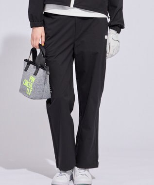 PW CIRCULUS 【花粉がつきにくい】【WOMEN】セミワイドパンツ ゴルフウェア レディース ブラック系