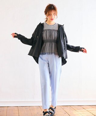 Feroux チュールコンビカットソー ホワイト系1