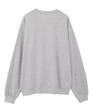 Green Parks ■PEANUTS スヌーピーミニ刺繍スウェット Gray