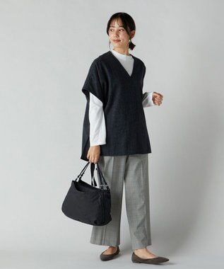 Y'SACCS 【Y’SACCS vous et】 横型3層トート ブラック