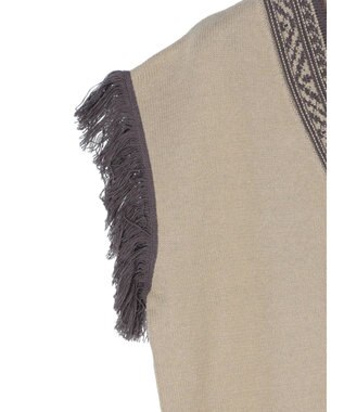 Green Parks フリンジベスト Gray