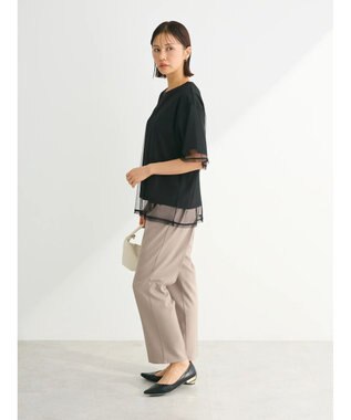 Green Parks BEST PRICE チュールレイヤードプルオーバー Black