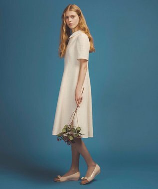 TOCCA 【洗える・消臭】 TWEED BLOSSOM ドレス アイボリー系5