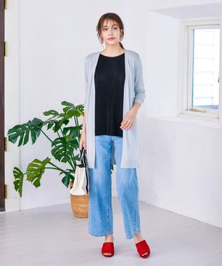 Tiaclasse 【2点セット・新色追加・洗える】クリスタルプリーツセットアップ ブラック