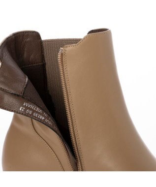 ing <ing>サイドゴアブーツ ベージュ