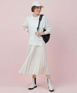 ANY 【14色展開/洗える】ウーリッシュ プリーツスカート エクリュ