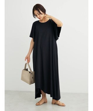 Green Parks ・ＳＵＧＡＲ　ＳＰＯＯＮ　カットアシメヘムワンピース Black