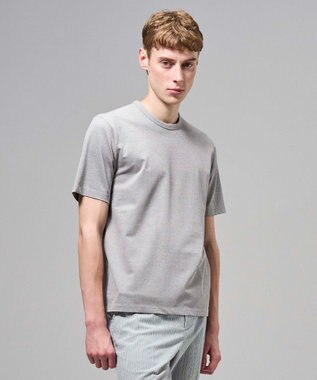 JOSEPH HOMME クリアコットンカノコ クルーネックTシャツ ライトグレー系