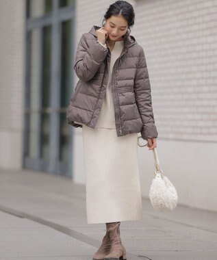 組曲 S ライトタフタショート ダウン モカブラウン系