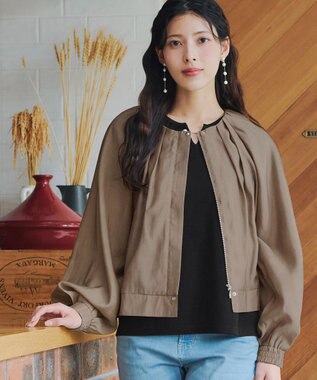 Tiaclasse 【小倉優子さん着用・洗える】フレンチスリーブニットトップス ブラック