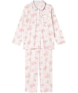 Wing パジャマ 綿100%(本体) 長袖 長ズボン レディース EP7050 ウイング／ワコール ピンク