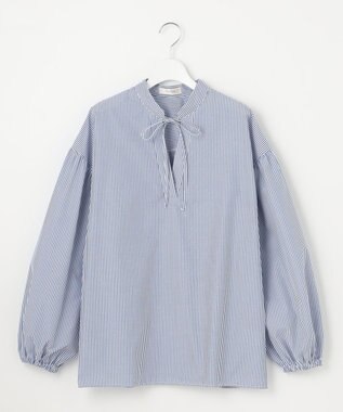 Feroux 【洗える】カフタンシャツ ブラウス ネイビー系1